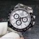 Perfect Replica Noob Factory Rolex Daytona 4130 White Face Black Bezel 40mm Men's Watch (3)_th.jpg